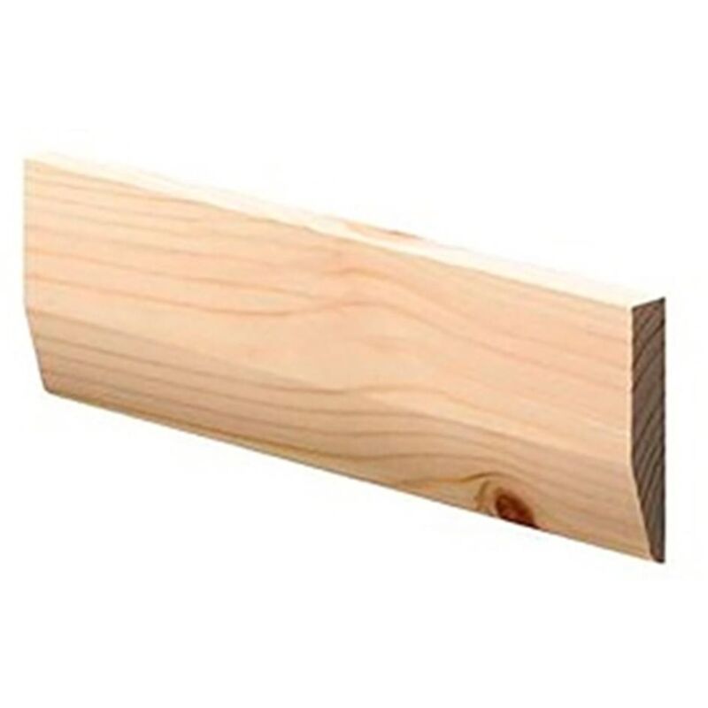 PACK OF 10 (Total 10 Units) - 19mm Thick Redwood Chamfered/Round Architrave 19mm (T) x 50mm (W) x 2100mm (L)