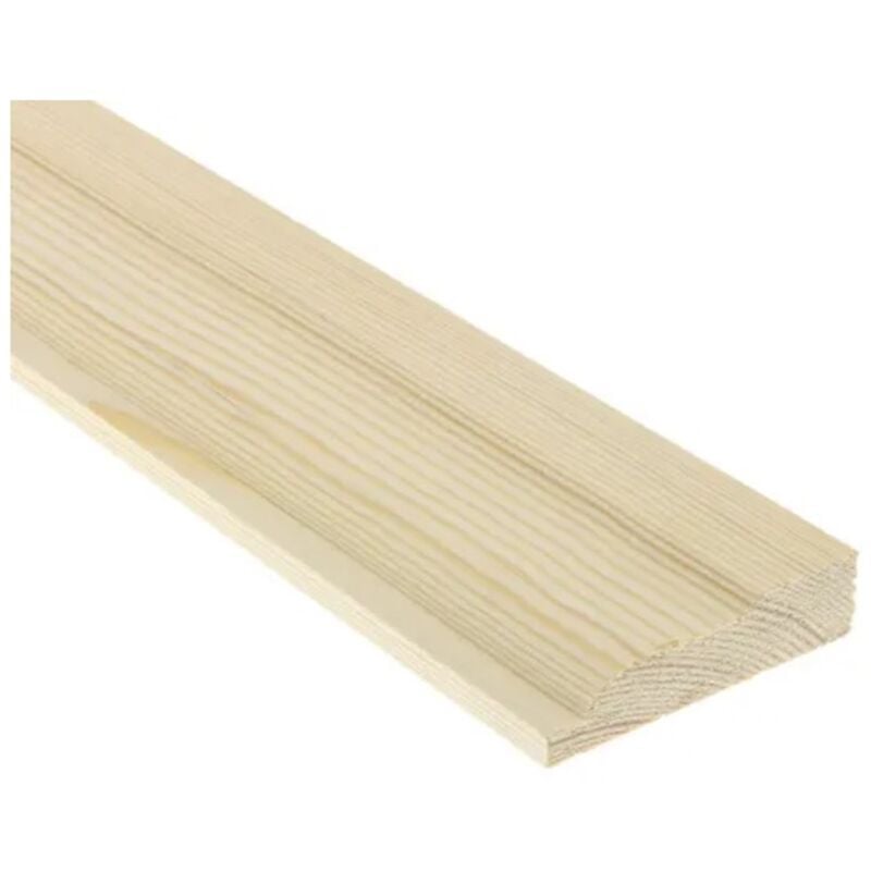 PACK OF 10 (Total 10 Units) - 20.5mm FSC Redwood Ovolo Skirting 25mm x 75mm (act size 20.5mm x 70mm) x 4200mm