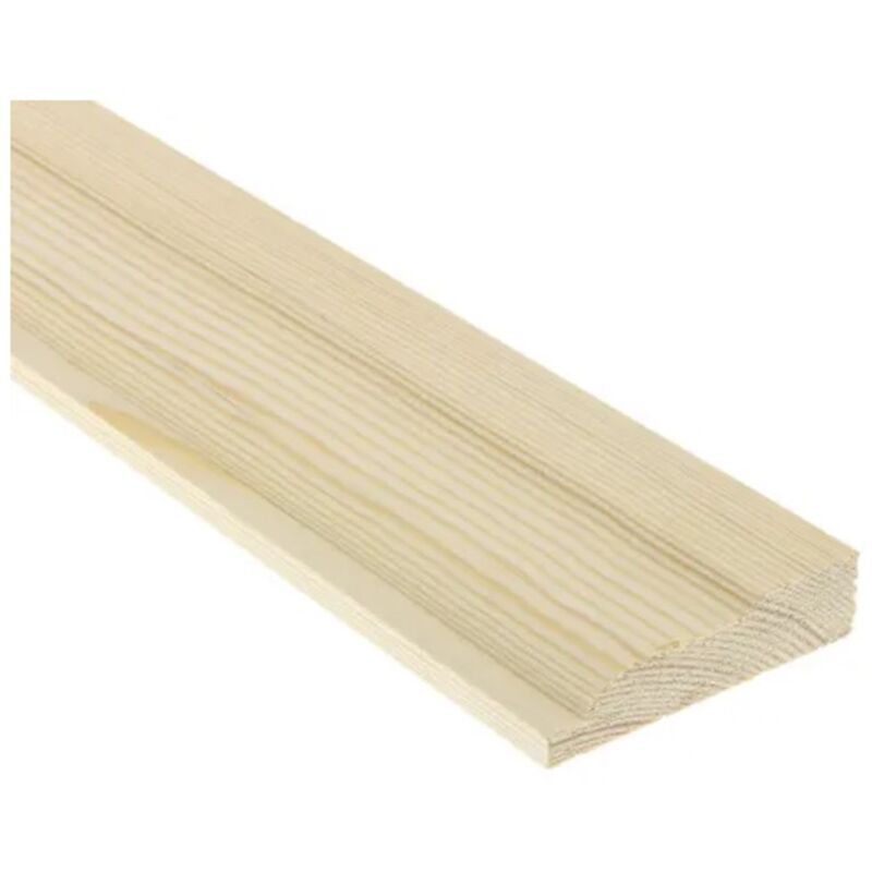 PACK OF 10 (Total 10 Units) - 20.5mm FSC Redwood Ovolo Skirting 25mm x 75mm (act size 20.5mm x 70mm) x 4800mm