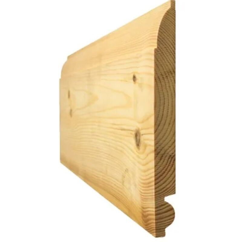 PACK OF 10 (Total 10 Units) - 20.5mm FSC Redwood Torus/Ovolo Skirting 25mm x 125mm (act size 20.5mm x 120mm)x 3000mm