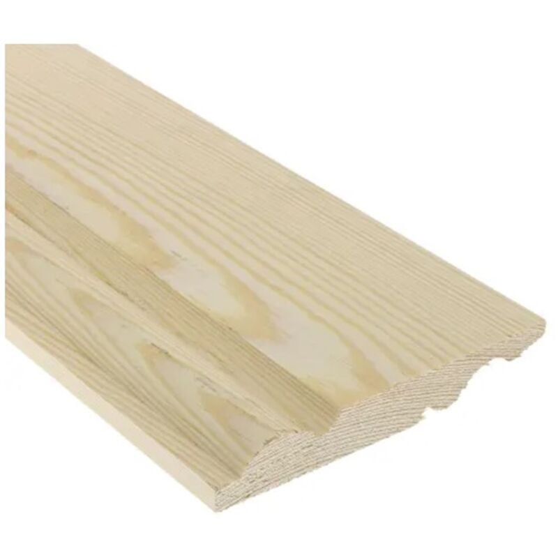 PACK OF 10 (Total 10 Units) - 20.5mm Redwood Torus & Ogee Skirting 25mm x 125mm (act size 20.5mm x 120mm) x 3000mm