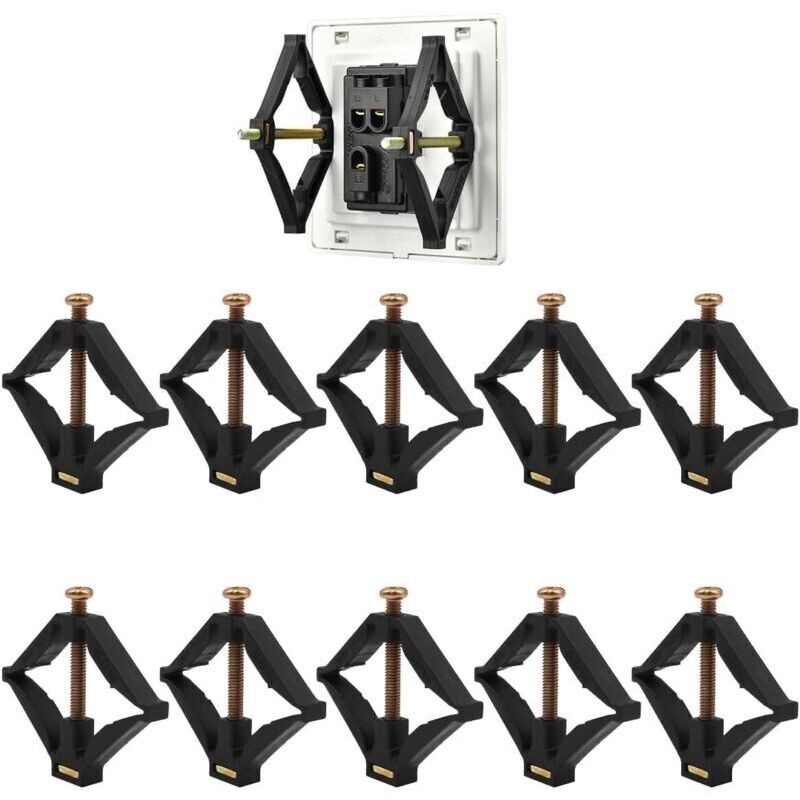 Pack of 10 Type 118 Cassette Support Rods, Electrician's Accessories, Wall Socket Box Support, Repair Tool