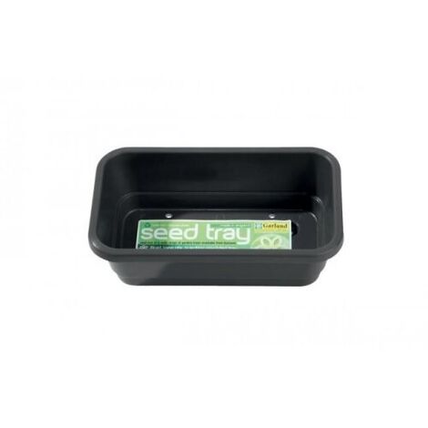 Pack of 10 x Garland Greenhouse Mini Seed Tray - Black - 17 x 10 x 5cm
