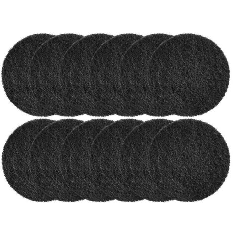 Pack of 12 Absorbent Filters for Bins, Purifying Deodorizer with Activated Charcoal for Round Compost Buckets
