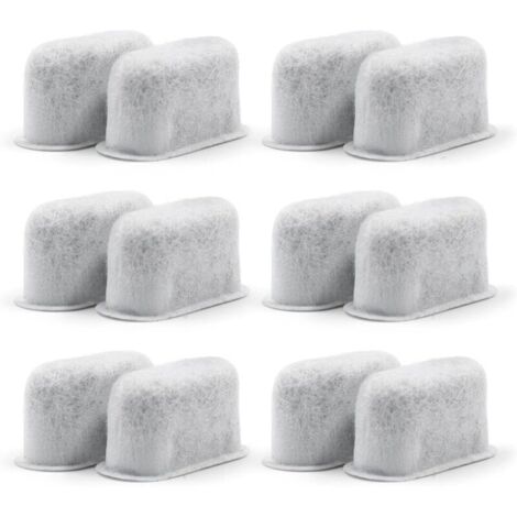 Pack of 12 compatible replacement carbon water filters for coffee makers – Compatible with all coffee machines