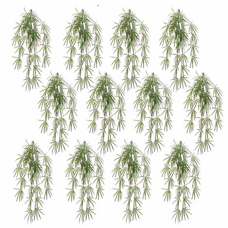 Pack of 12 x 100cm Artificial Hanging Acer Spider Plant