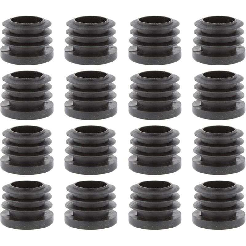 Pack of 16 Round Laminated Caps - Plastic Protective Caps - End Caps (Diameter 16 mm, Round)