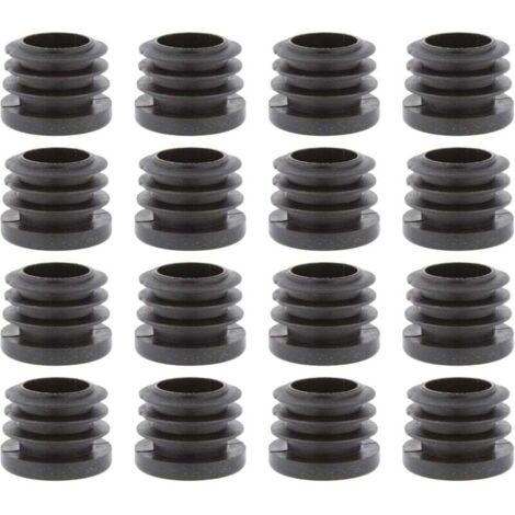 Pack of 16 Round Laminated Caps - Plastic Protective Caps - End Caps (Diameter 16 mm, Round)