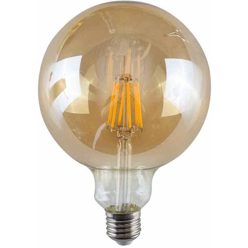 Vintage LED Bulbs Giant Globe Lightbulb Lamp Amber A+ - Pack of 2