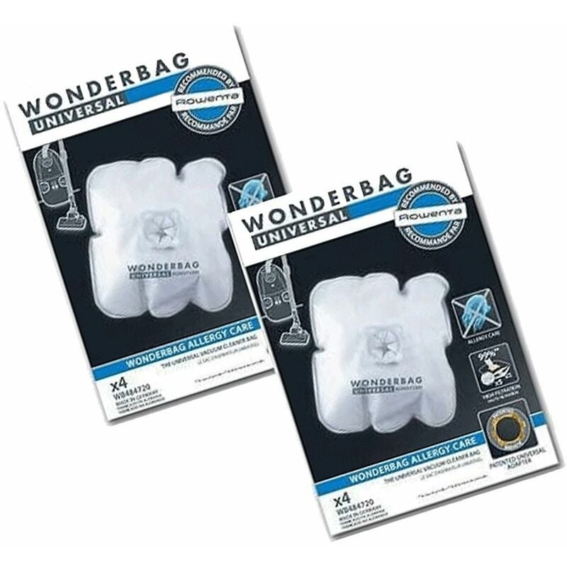 SEB - Set di 2 scatole (8 sacchetti universali)