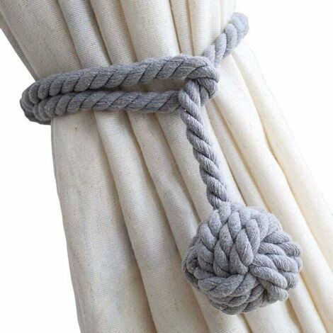 Pack of 2 Curtain and Blind Tiebacks, Fashionable Curtain Holders, Decorative Curtain Strips, Curtain Clips, Curtain Loops, The Most Practical Curtain Holders