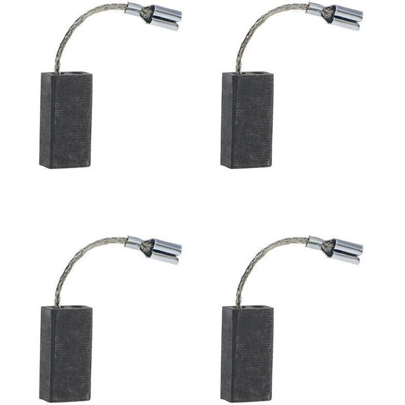 Pack of 2 pairs of 5 x 8 x 15 mm carbon brushes with automatic shut-off, compatible with QUICAST 600 W GHT GHT600A1 electric hedge trimmers