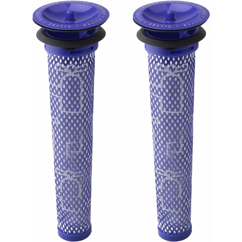 Mumu - Pack of 2 replacement pre-filters for Dyson DC58, DC59, V6, V7, V8. Replaces part 965661-01. 2 filters
