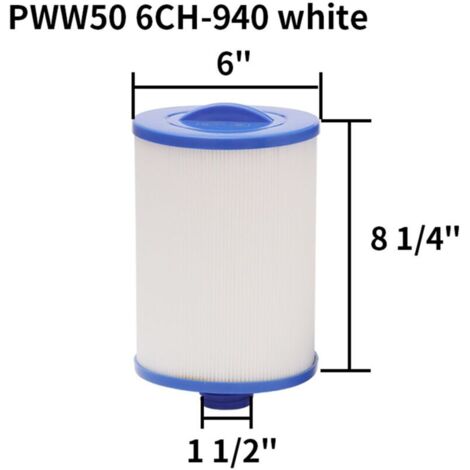 Pack of 2 Spa Filter Cartridges for Pleatco Pww50 Whirlpool Filter, Spa Filter for Unicel 6ch-940 Replacement Filter, Spa Business Whirlpool