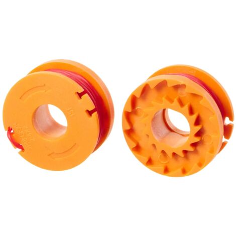 Pack of 2 Spools of Line - 3m Spool - Compatible with WORX 20V Brush Cutters and Trimmers - Long-Lasting Cutting Line - Ø1.25 mm - WA0004.1