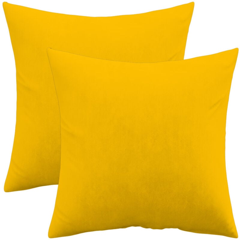 Pack of 2 velvet cushions - cover and filling - Mesmal