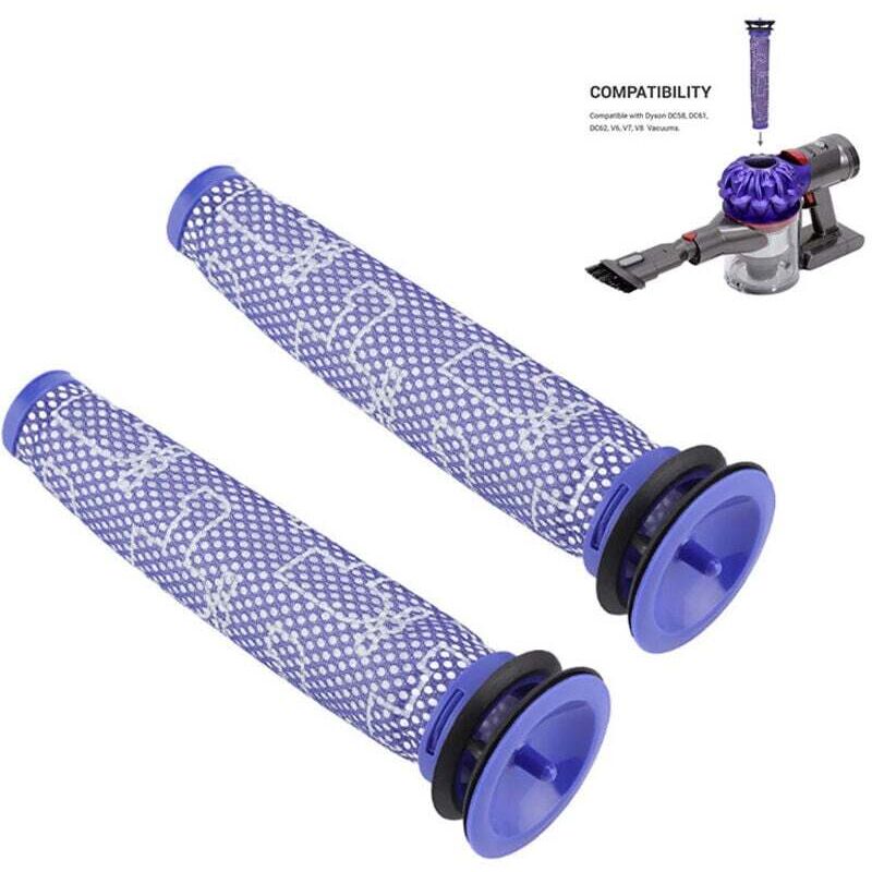 Pack of 2 washable pre-motor filters for DYSON V6 V7 V8 DC62 DC61 DC58 DC59 DC74 handheld vacuum cleaners