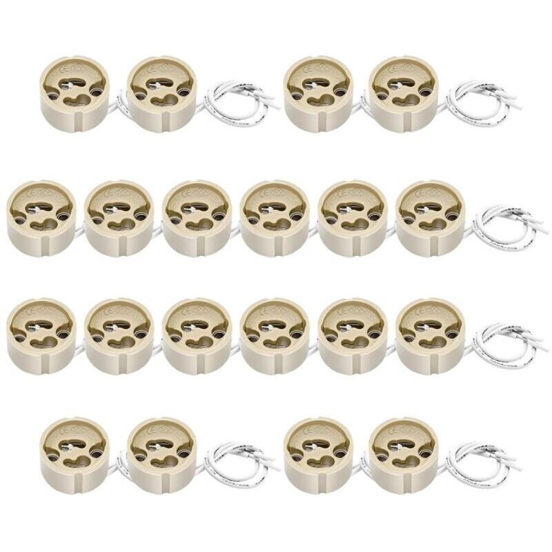 Image of Pack of 20 GU10 Ceramic Sockets&hellip;