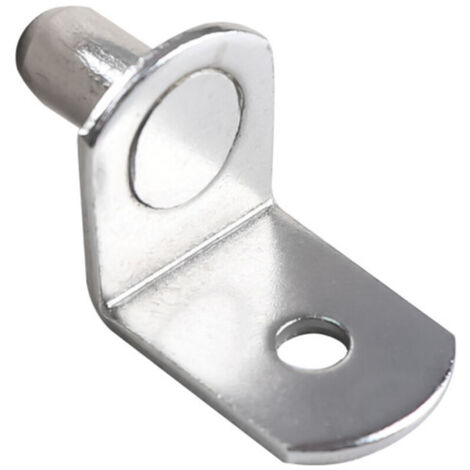 Pack of 20 L-shaped metal shelf support pegs, 5mm support brackets, brackets and supports for shelves for furniture, cabinets, bookcases