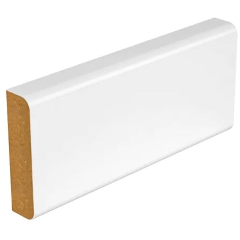 PACK OF 20 (Total 20 Units) -14.5mm MDF Pencil Round Two Edge 4200mm x 69mm x 14.5mm Primed - 4200mm