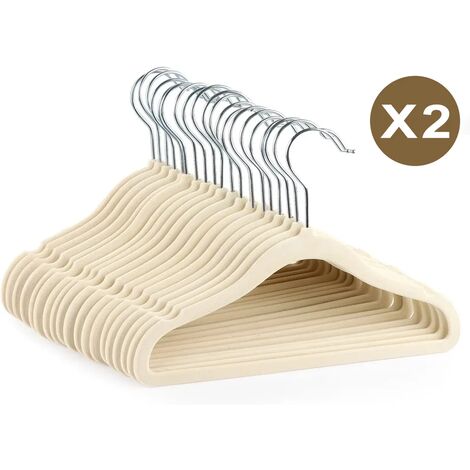 OSTO Non-Slip Velvet Hangers Suit Hangers 100-Pack Ultra Thin