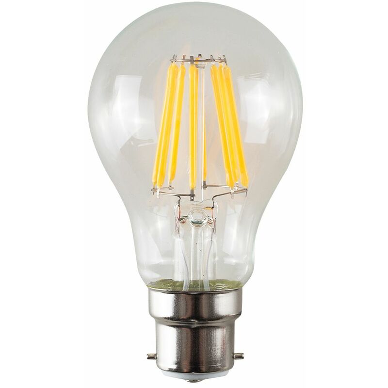 Vintage LED Bulbs Filament GLS B22 Lightbulb Lamp Amber A+ - Pack of 3