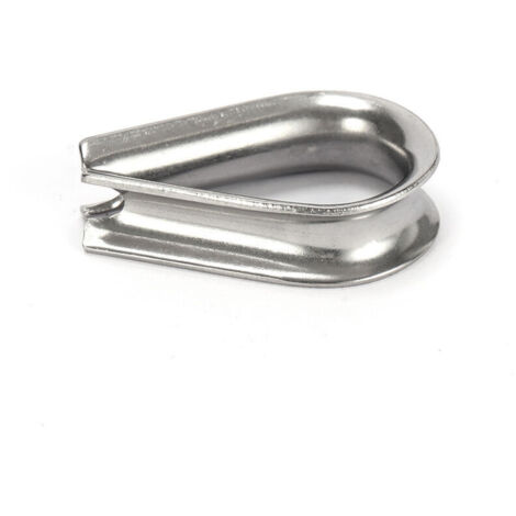 Pack of 30 M6 stainless steel thimbles for cables from 0.6 cm to 2.2 cm in diameter