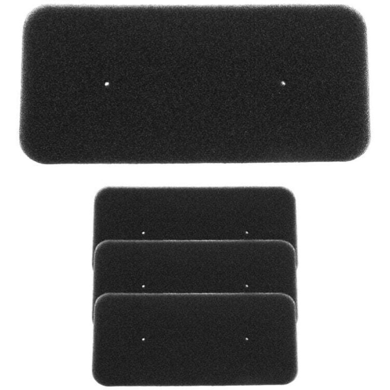 Pack of 4 sponge filters for heat pump tumble dryers – Compatible with Candy, Ostein, House to House – Dimensions 275 x 125 x 10 mm