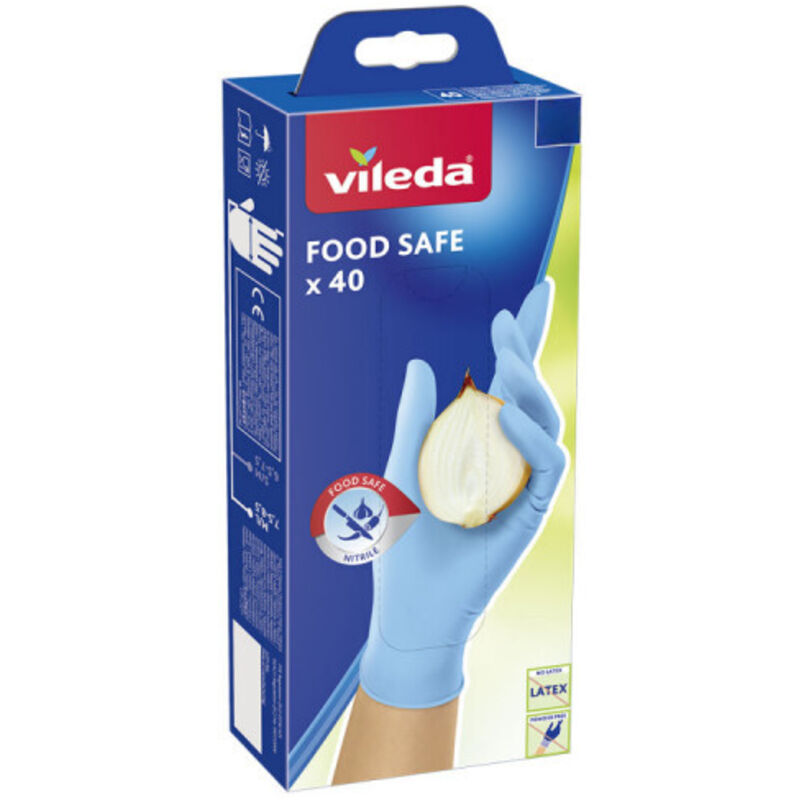 Pack of 40 VILEDA food safety gloves - Size S-M