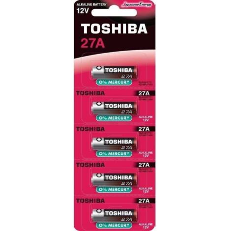Pack of 5 Batterien 12v toshiba 27a/ 12v/ alkaline