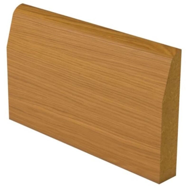 Marlborough - pack of 5 - Chamfered Oak Veneer Skirting - 18mm x 119mm - 4.2m Length