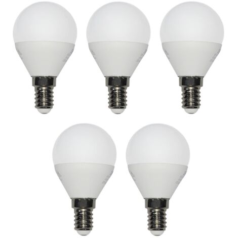 Pack of 5 E14 Energy Saving LED Bulbs - 5 x 3W - 250lm - Warm White 3000K