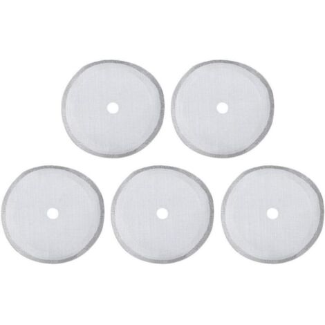Pack of 5 replacement filters for French press, mesh strainer, reusable stainless steel coffee filter, removable coffee maker accessory (3 sizes available) (350ml)