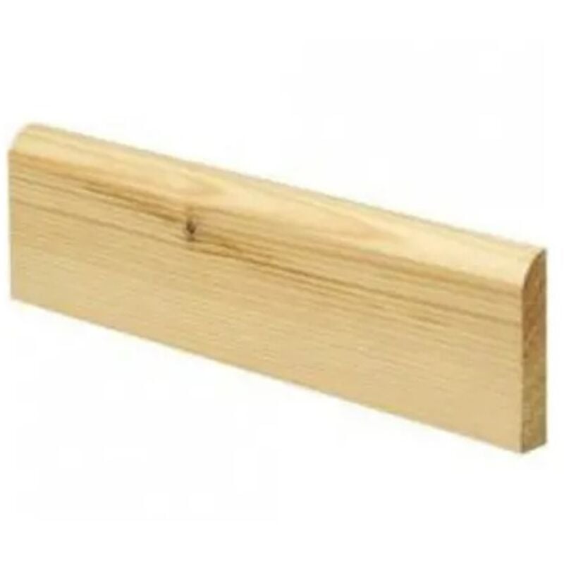 PACK OF 5 (Total 5 Units) - 14.5mm Redwood Bullnosed Architrave - 19mm x 50mm (act size 14.5mm x 45mm) - 4800mm