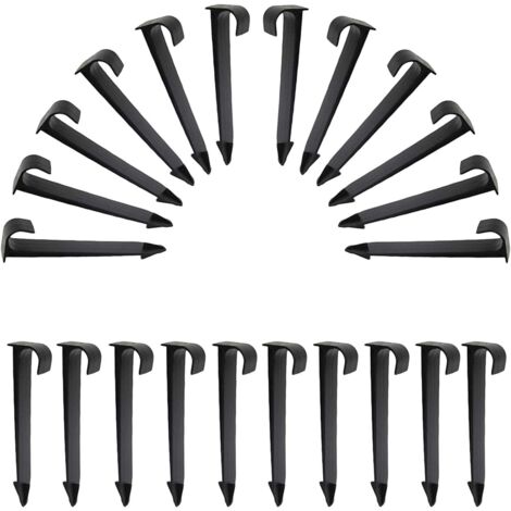Pack of 50 Black Garden Hose Clips