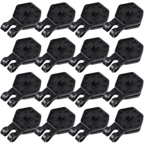 Pack of 50 fixing clips for sunshade netting - Heavy-duty mesh loop - For greenhouses, gardens, and agricultural film