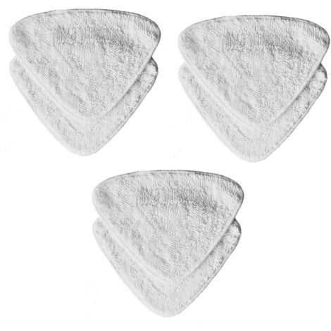 Pack of 6 replacement microfiber cloths, compatible with Vileda Steam mops