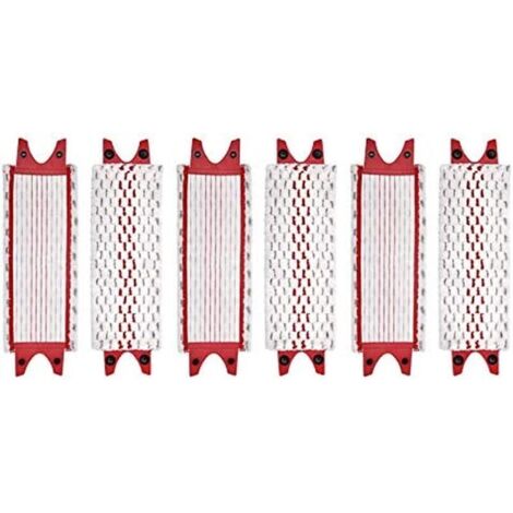 Pack of 6 replacement microfiber heads for Vileda Ultramax mops