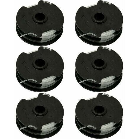 Pack of 6 replacement spools for Parkside PRTA 20 Li C3 cordless brushcutter IAN351753