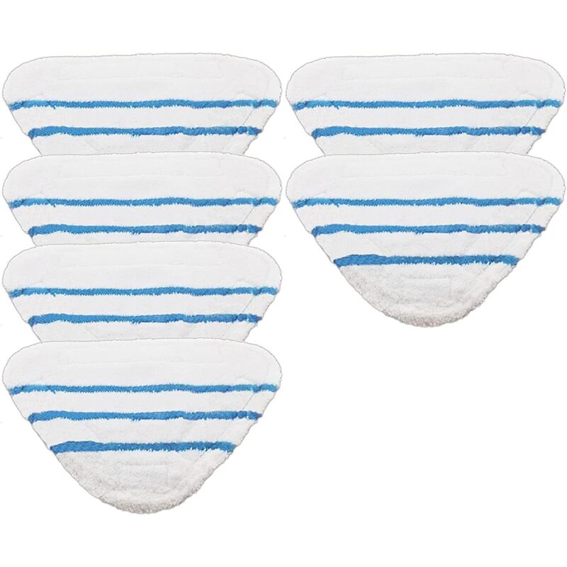 Pack of 6 washable pads for Beldray 5-in-1 and 9-in-1 steam cleaners.