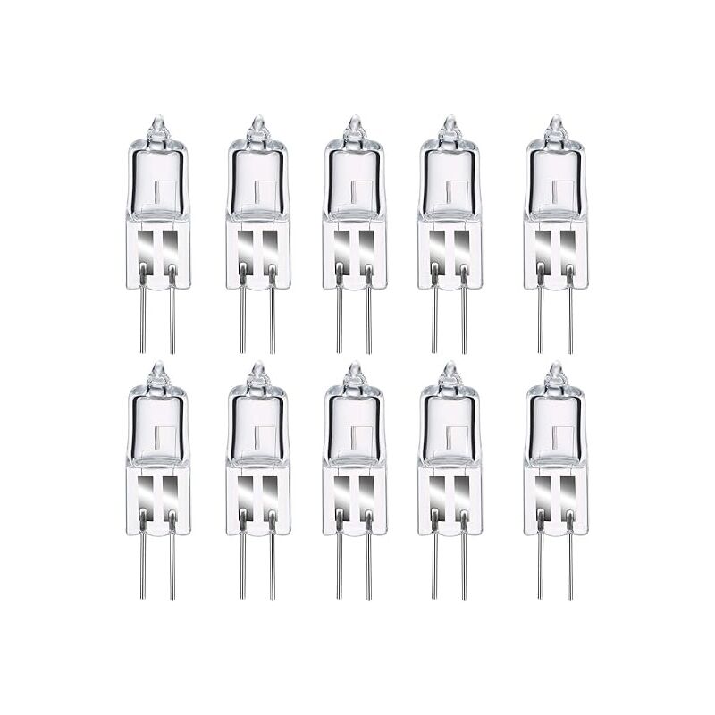 Ugreat - Pack of 8 G4 Halogen Bulb, G4 Warm White Bulb 12V 20W, 2800K, 240LM, Dimmable, G4 Halogen Lamp, Clear Capsule Lamp for Puck Light,