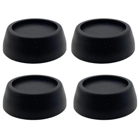 Pack of anti-vibration feet for washing machine Anti-vibration feet for washing machine and dryer Rubber anti-vibration feet, black YMYNY