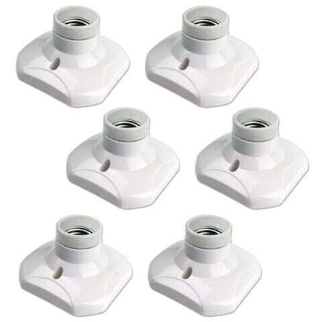 Pack of E27 screw-in ceiling light socket, AC 220-240V, LED lamp holder, ceiling light base with E27 socket MUMU