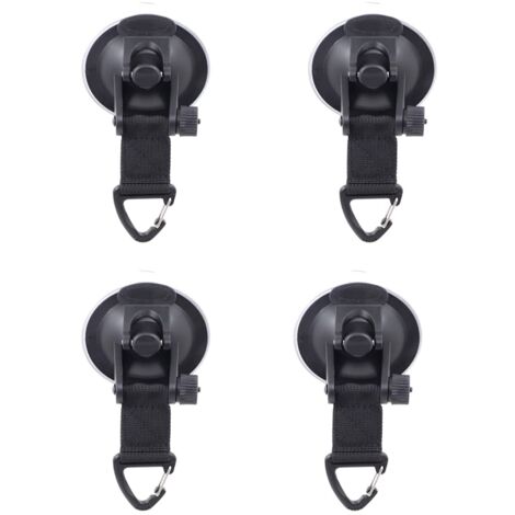 Pack of Heavy Duty Suction Cup Anchor Black Suction Cup Anchor Multifunctional Car Suction Cup for Car Side Tents Camping Tarp Accessories