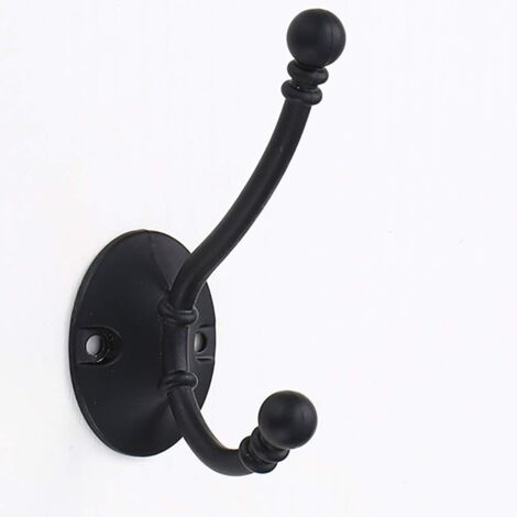Pack of Larger Coat Hooks Wall Mounted Vintage Hooks Metal Door Hat Rack Retro Hooks for Wardrobe Bathroom Kitchen