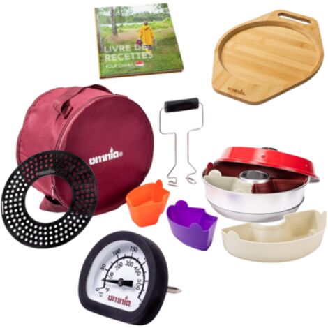 Pack OMNIA Four et accessoires + Thermomètre multifonctions + Dessous-de-plat en bambou + Livre de recettes