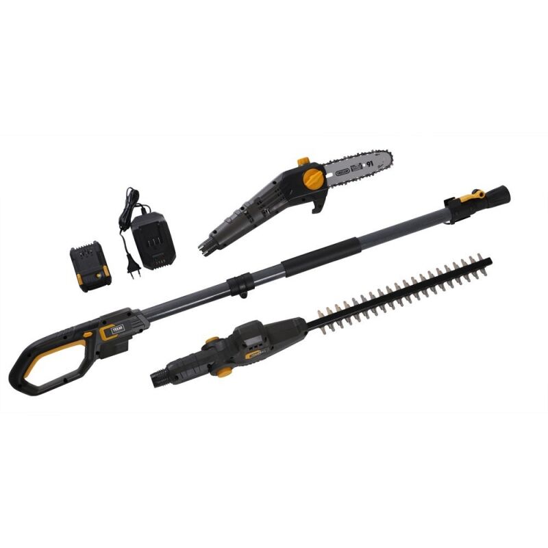 Pack outil à batterie 20 volts élagueuse 19cm et taille-haies 43cm Texas PHX2000-PCX2000