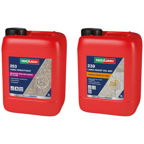 Pack PAREXLANKO - Protection anti-tâches sols 239 - 5L - Désactivant de surface 253 - 5L
