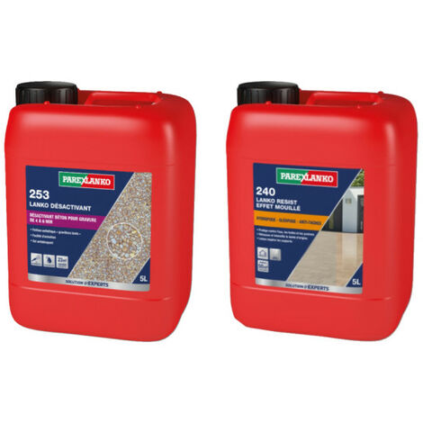 Pack PAREXLANKO - Protection anti-tâches sols 240 - 5L - Désactivant de surface 253 - 5L