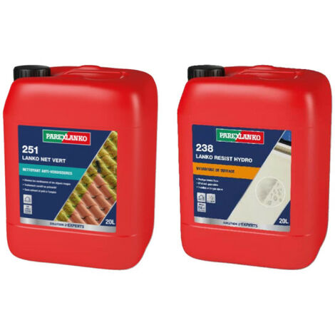 Pack PAREXLANKO Traitement anti-verdissures 251 20L - Protection anti-tâches 238 20L